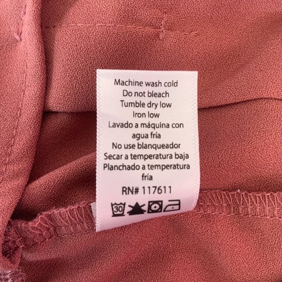 Pink Tie Front Shorts - Picture 6 of 6